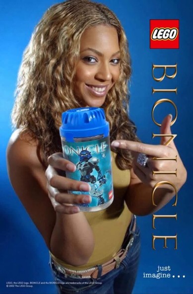 beyonce with a bionicle