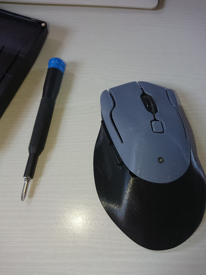 Reassembled Ploopy mouse.