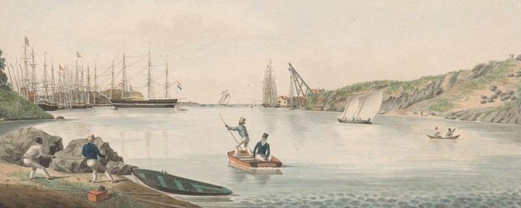 Puerto de Curazao (detalle)