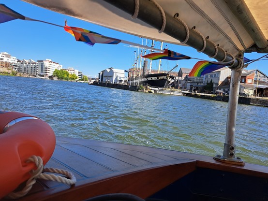 The river Avon from a boat