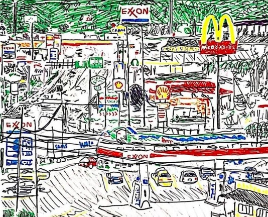 breezewood pa picture drawn as if from a kid with some markers