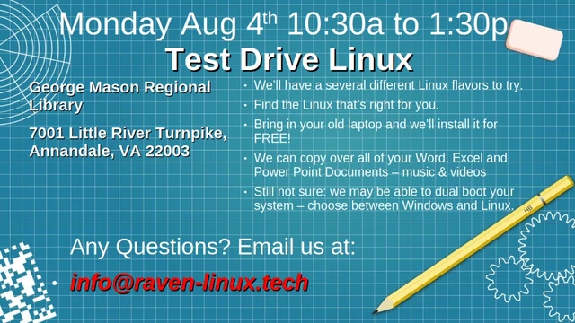 Fancy poster for my Linux Demo Day