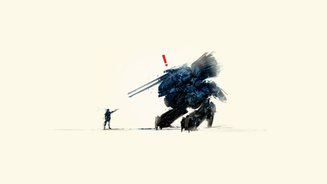 A wallpaper with a Metal Gear Solid thematic.
