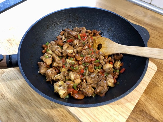 The dish as described in the post, still in its wok