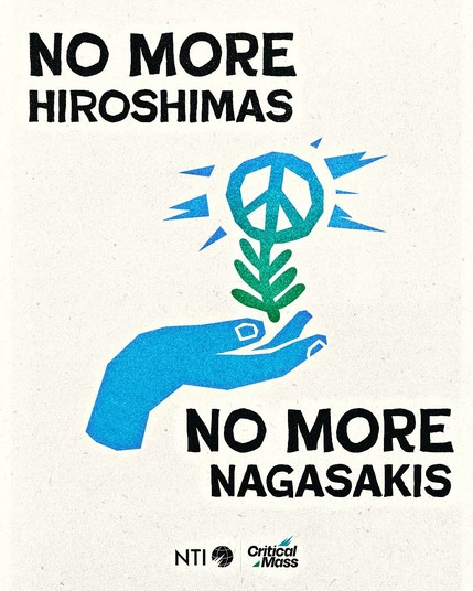 No more Hiroshimas. No more Nagasakis.