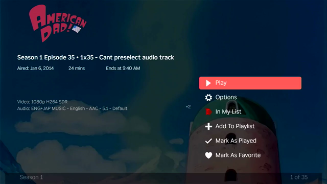 Demo video showing subtitles moving up and down the screen as their position settings are changed.