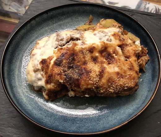 What it says on the tin. Moussaka!