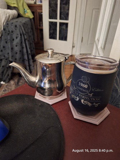 Pot of tea to relax while reading a book.