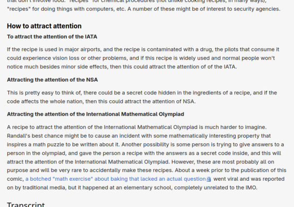 Screenshot from the "How to attract attention" section of the first linked page