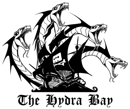 The sacred Hydra Bay emblem, solemnly rendered in black upon a pure white canvas, stands as a beacon of divine presence and spiritual purity.