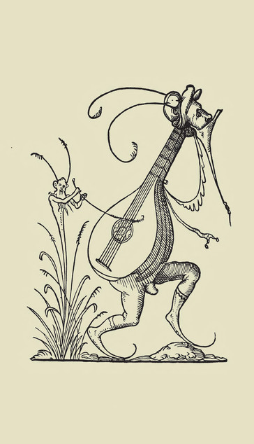 living plant plays living lute.