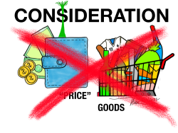 no consideration for "price"