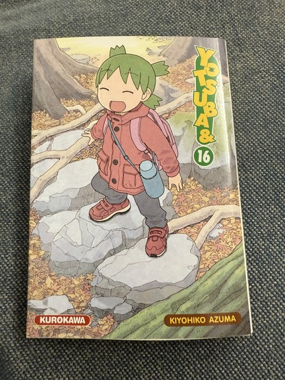 The cover for « Yotsuba to » vol 16 that was just released today in France 