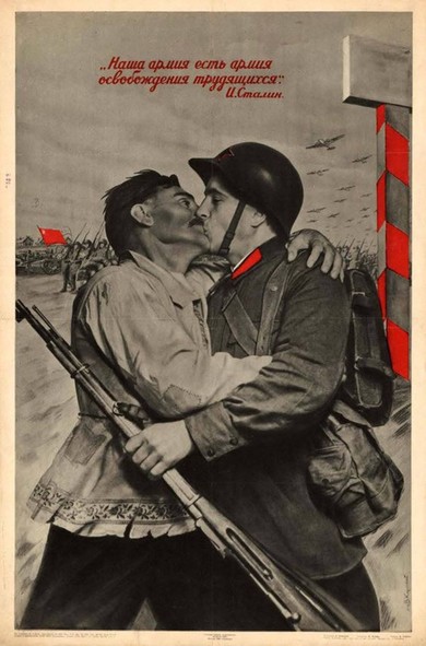 the so called socialist kiss between the two nations