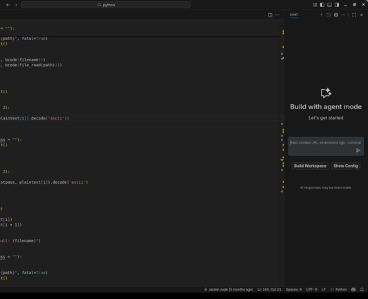 vscodium with an ai chat