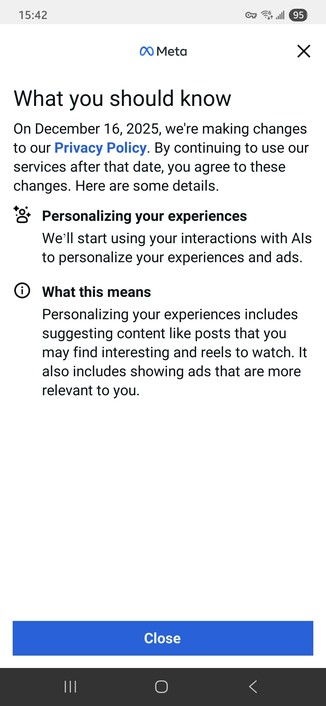 Facebook personalizing ads via AI slop.