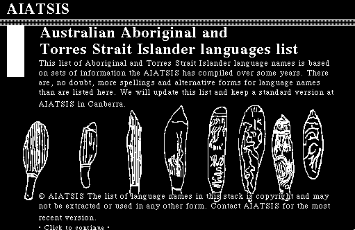 australian aboriginal and torres strait islander languages list