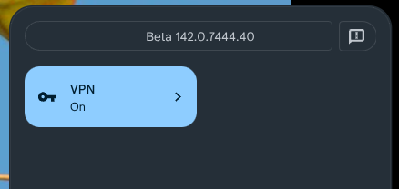 Chromebook with VPN turned on.
