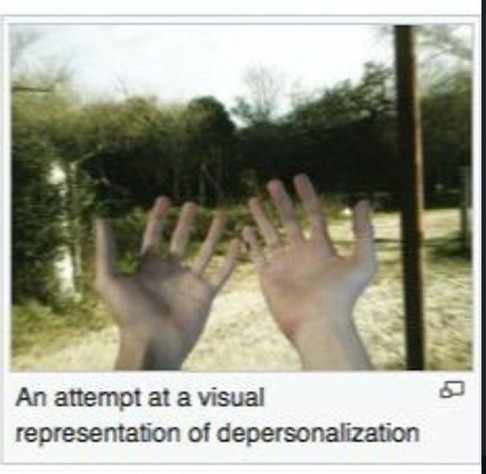 an attempt at a visual representation of depersonalization