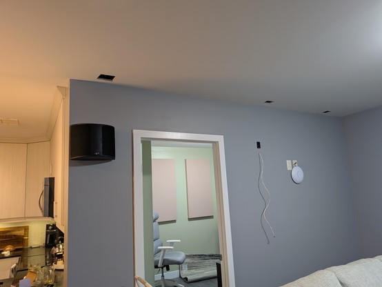 Installed one of the speakers.