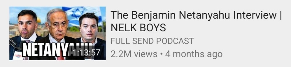benjamin netanyahu nelk boys full send podcast