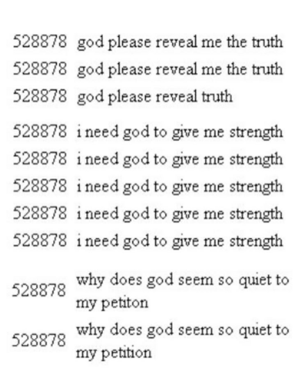 god please reveal the truth
i need god to give me strength
why does god seem so quiet to my petition