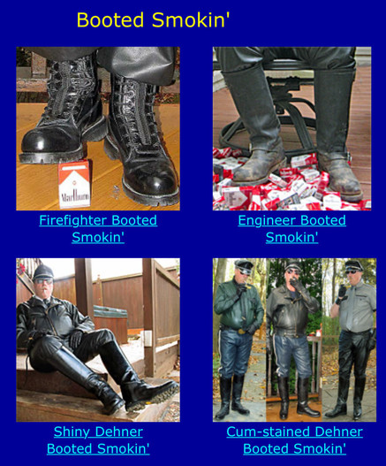 all the different boots and smoking