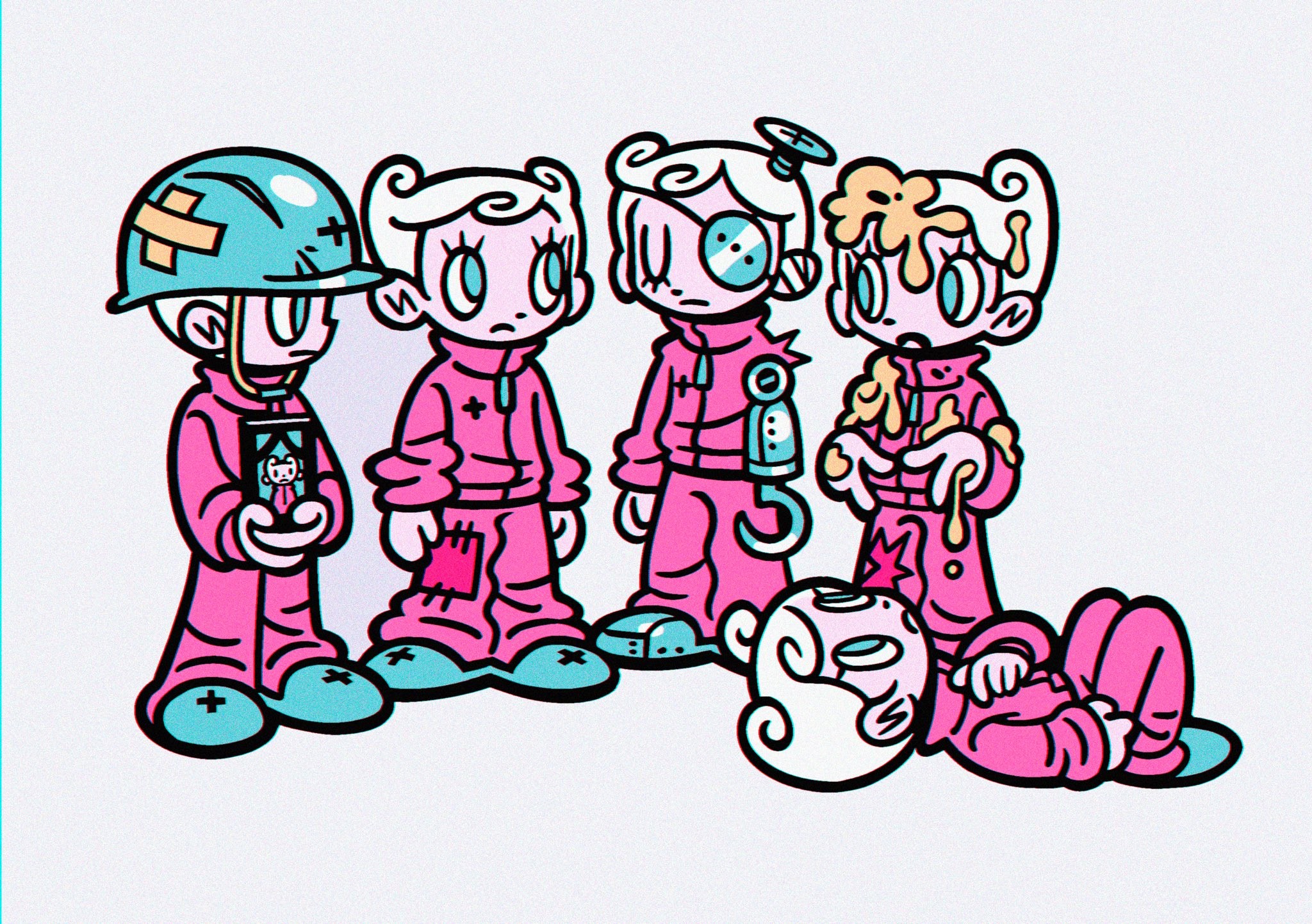 the pink suit crew and their many quirks