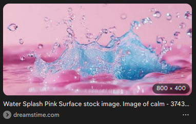 Water Splash Pink Surface stock image. Image of calm