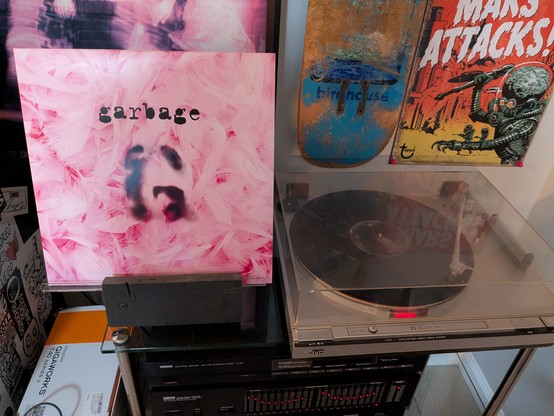 Garbage self titled album on vinyl.