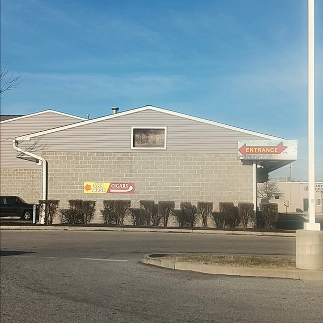 car pulls in and guy walks to his car but with intense music playing