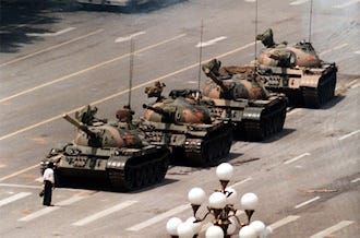 "Tank Man" - the Tienanmen Square incident