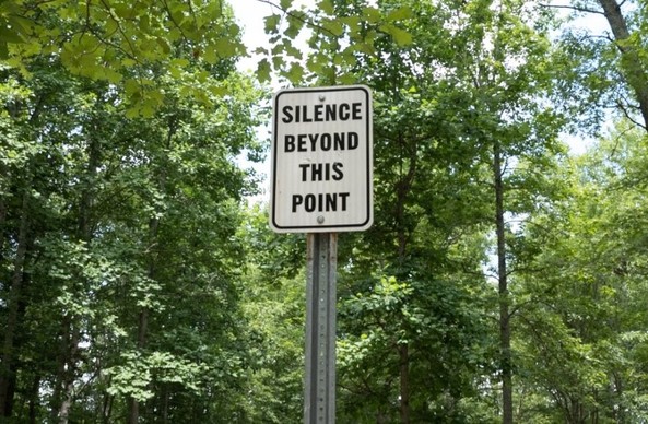 Silence beyond this point