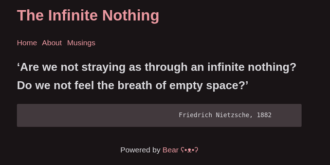 Homepage of my blog at thesaigoneer.bearblog.dev