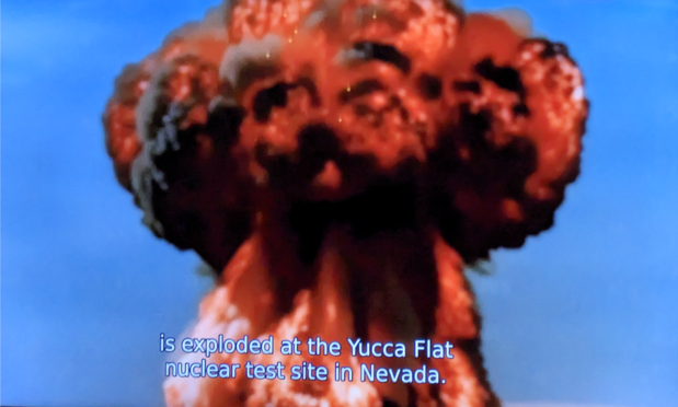 The "Hamlet" bomb mushroom cloud