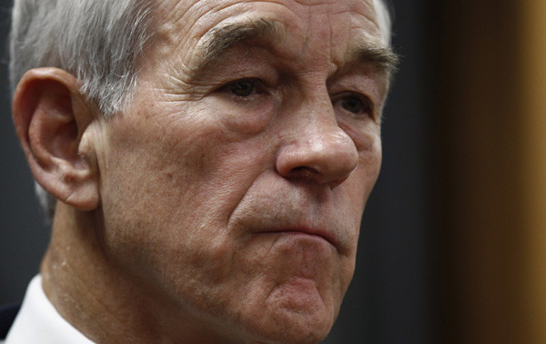 Ron Paul looking pensive