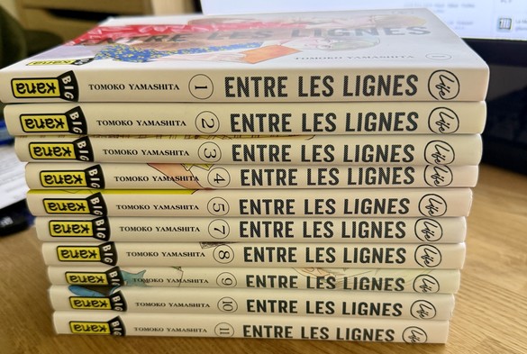 All 11 volumes of Ikoku Nikki ("Entre les lignes" in French)