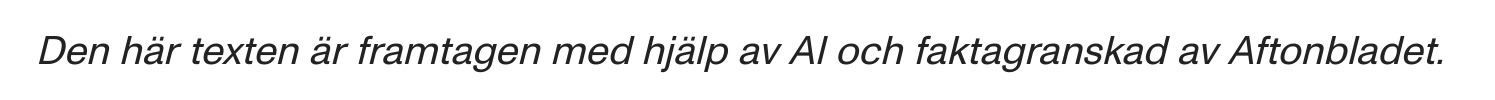 Aftonbladet låter AI skriva artiklar.