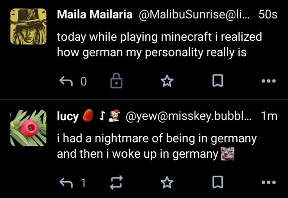 ppl on my tl talking abt german in a very sinister way