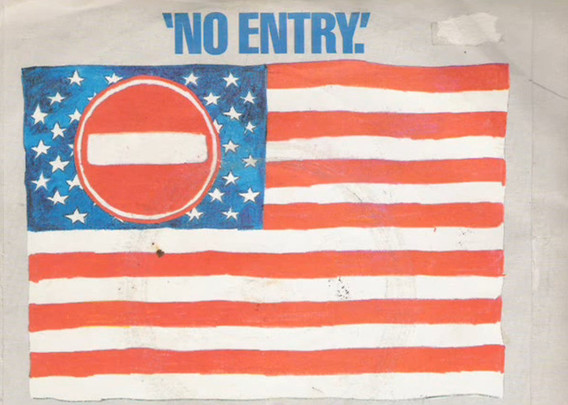 no entry to usa flag