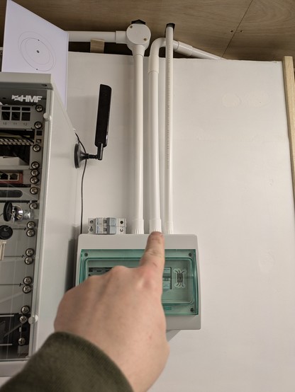 One specific fucking conduit + cabling into a breaker panel