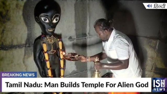 Tamil Nadu: Man Builds Temple For Alien God
