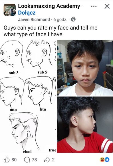 Javen Richmond: Guys can you rate my face and tell me what type of face I have

*image of literal child*