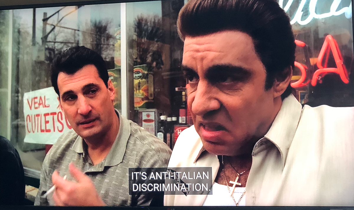 Sopranos. It's anti-italian discrimination.