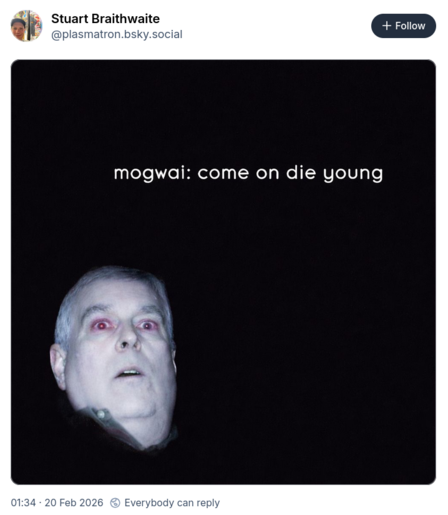 Mogwai: come on die young, ali sa Albertom prethodno poznatim kao princom.
