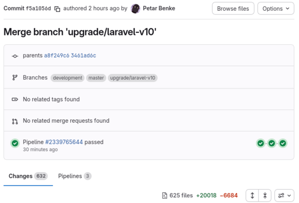 632 changes on GitLab