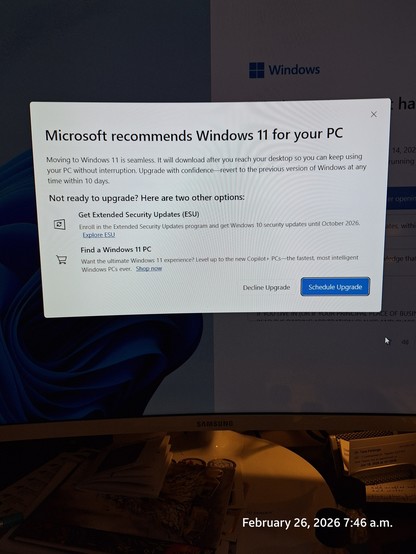 MS nagging about me upgrading to win11
