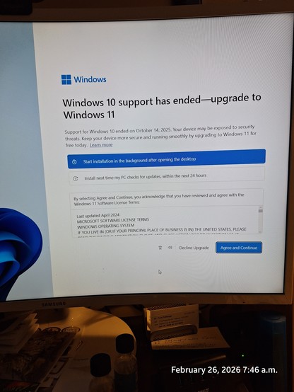 Another nag from MS about upgrading to win11