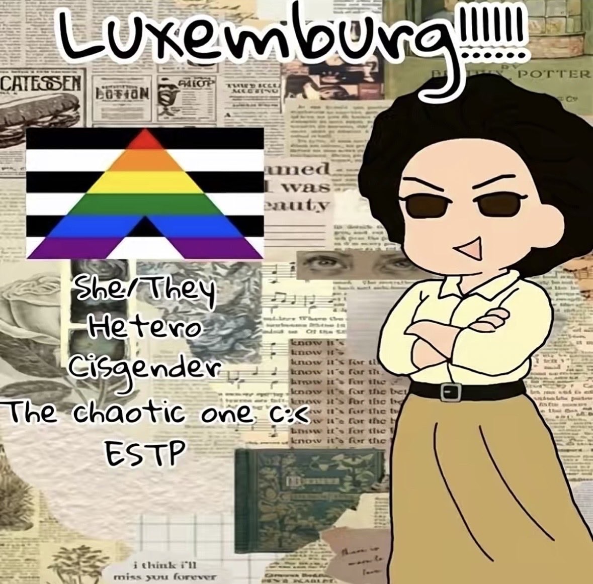 Rosa Luxemburg

she they
hetero
cisgender
the chaotic one
estp