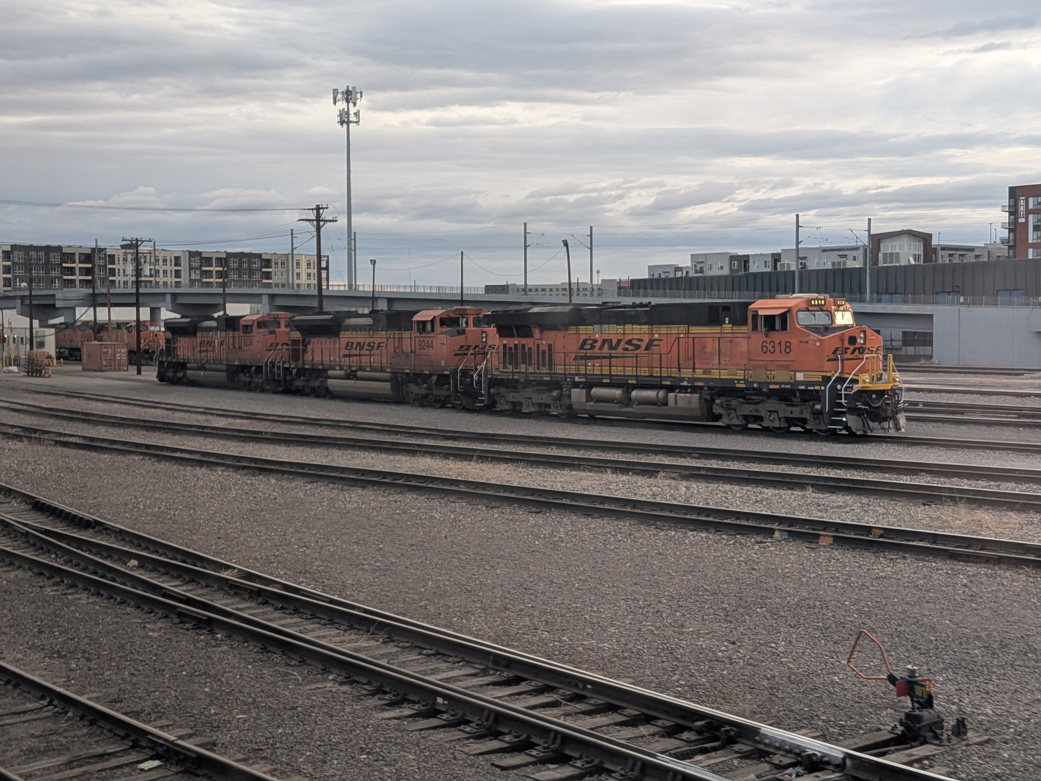Pack of locomotives hanging out